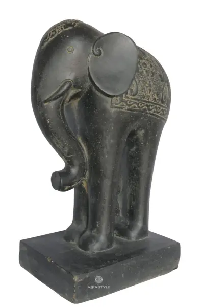 Product image 8 of the product “Majestic Elephant Sculpture, 60 cm Height, Cast Stone, Antique Finish Colour ”